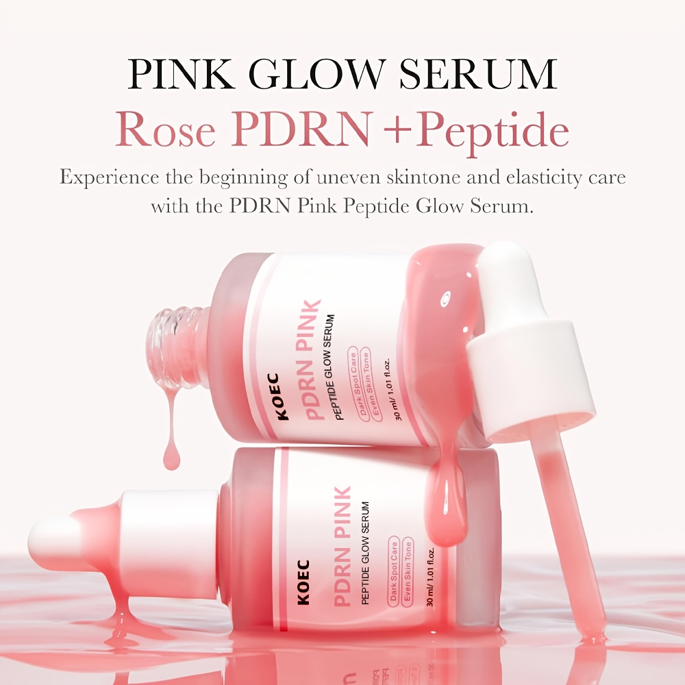 Salmon Intensive Moisture & Skin Plumping Set: Salmon DNA PDRN Pink Peptide Serum (30Ml/1.01Fl.Oz) And Salmon DNA PDRN Pink One Day Serum*10) | & Moisturizing & Firming, Uneven Skin Tone