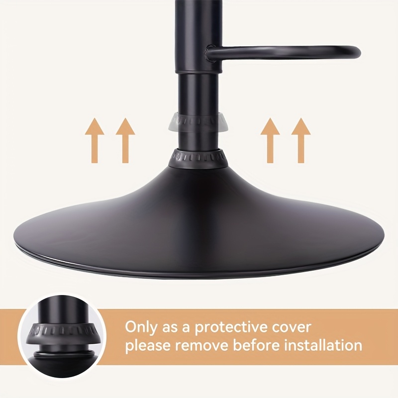 [Counter Height Bar Stools] 1/2/3/4 Packs Counter Height Bar Stools, Adjustable Swivel Upholstered Counter Height Barstools with Back And Footrest, Stool Chair for Kitchen Counter Island