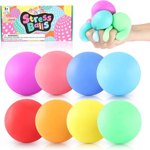 8pcs colorful relax ball squeeze toy slow rising birthday gifts classroom prizes party favors random color