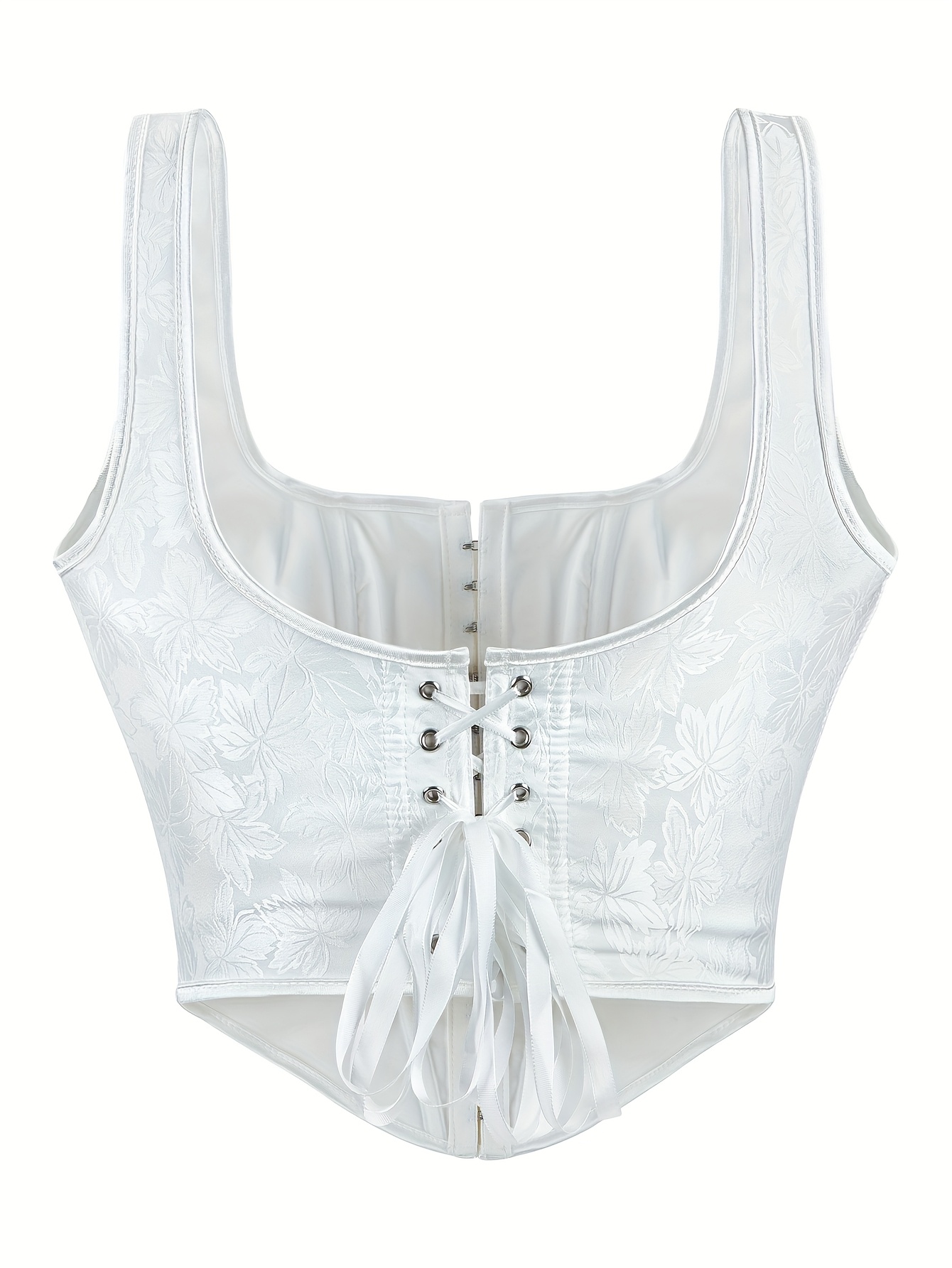 corset top shapewear wide shoulder straps jacquard womens - Temu Canada