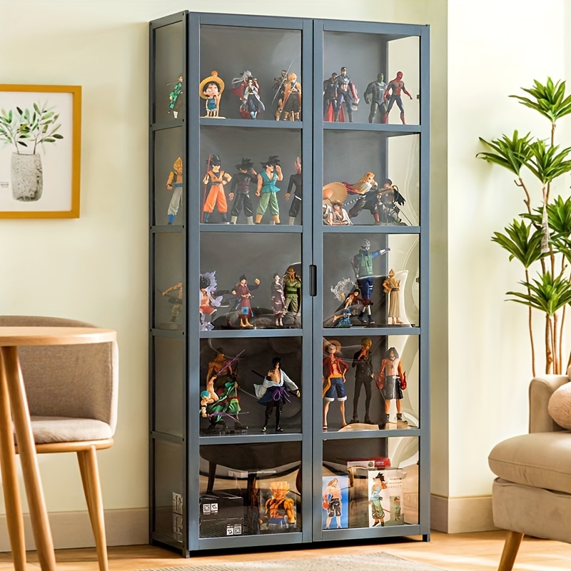 figure cabinet 5 layer storage cabinet acrylic glass door - Temu