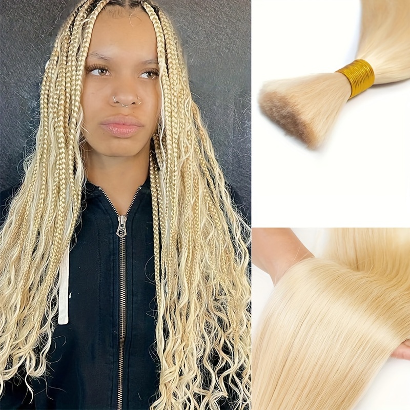 Deep Wave Bulk Human Hair for Braiding No Weft 18” 100g(2bundles/1pack)  100% Unprocessed Brazilian Virgin Human Hair Wet and Wavy Bulk Braiding  Hair