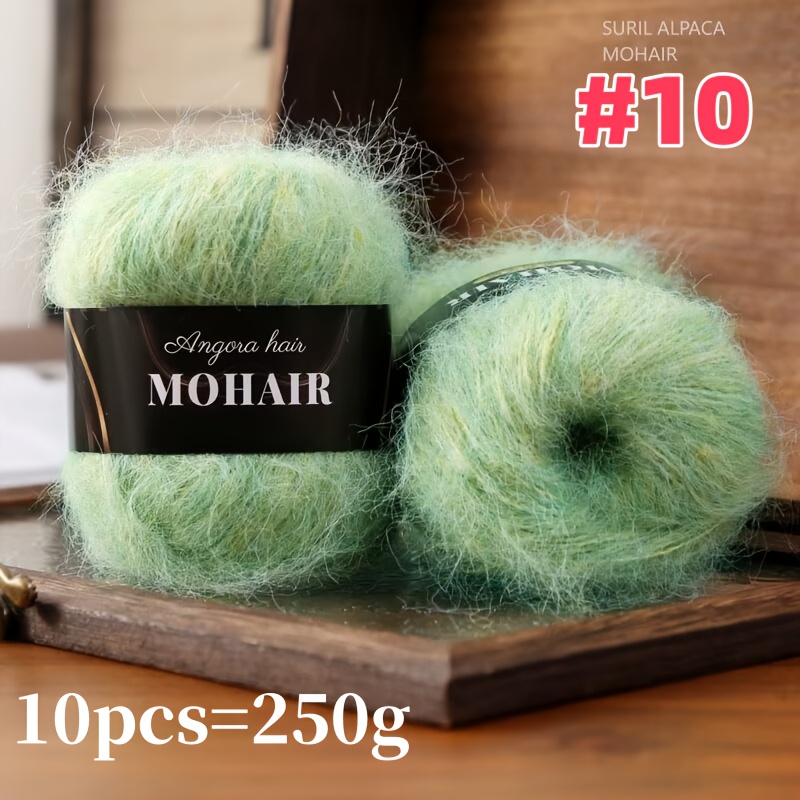 TEMU 10 pièces/250g Laine Mélangée - Codé par Couleur - Fibre Adaptée pour Pulls, Écharpes, Chapeaux, Châles - Options Multicolores pour Crochet