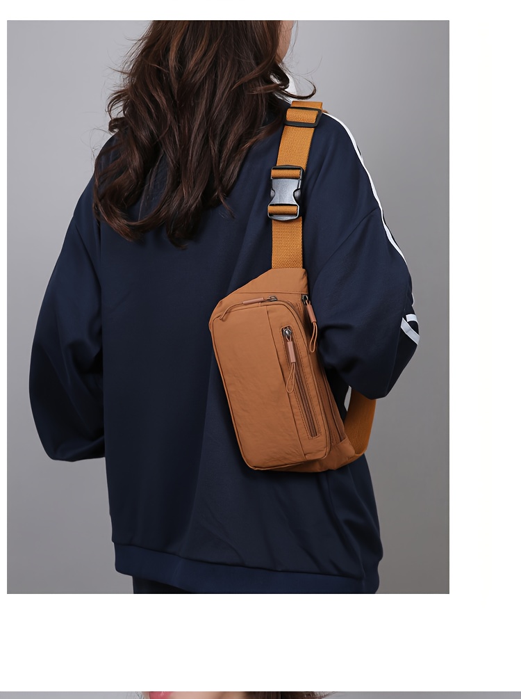 Unisex midjeväska i canvas med justerbar rem för resor_voghion.com