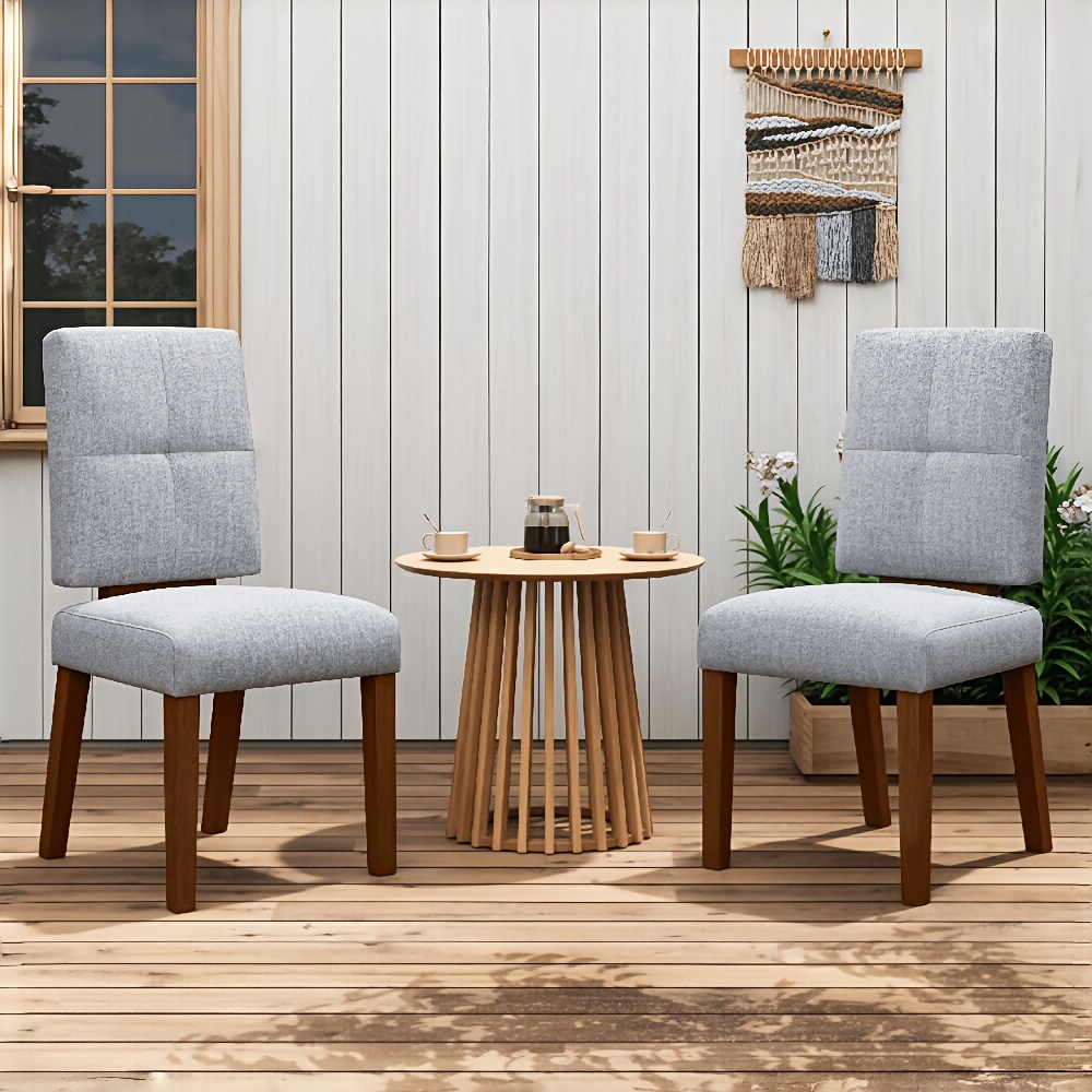 Chair Wooden Dining Chairs, Set Of 2, Upholstered Chair