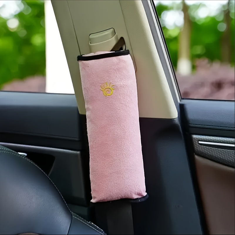 Car Seat Belt Shoulder Pad Extender, Safety Belt Adjuster And Fixed Extension Plush Strap Protector, Gift