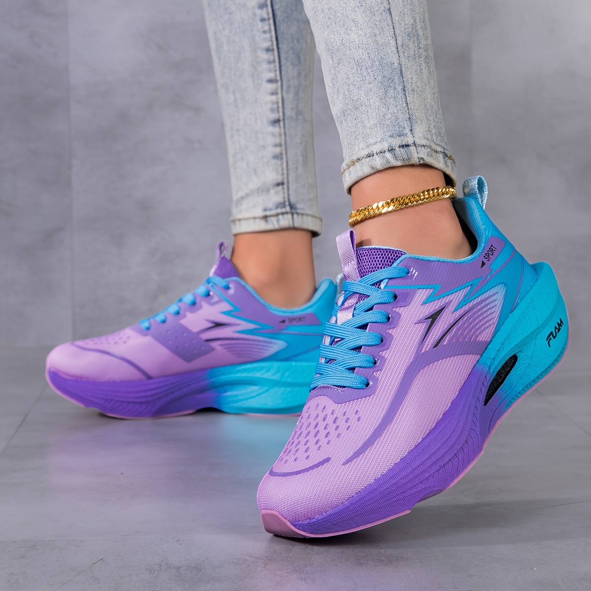 TEMU 2026 New Women's Sneakers, Lightweight Soft-sole Road Running Shoes With Breathable Mesh, Outdoor Jungle Trail Running Shoes, Trendy Versatile