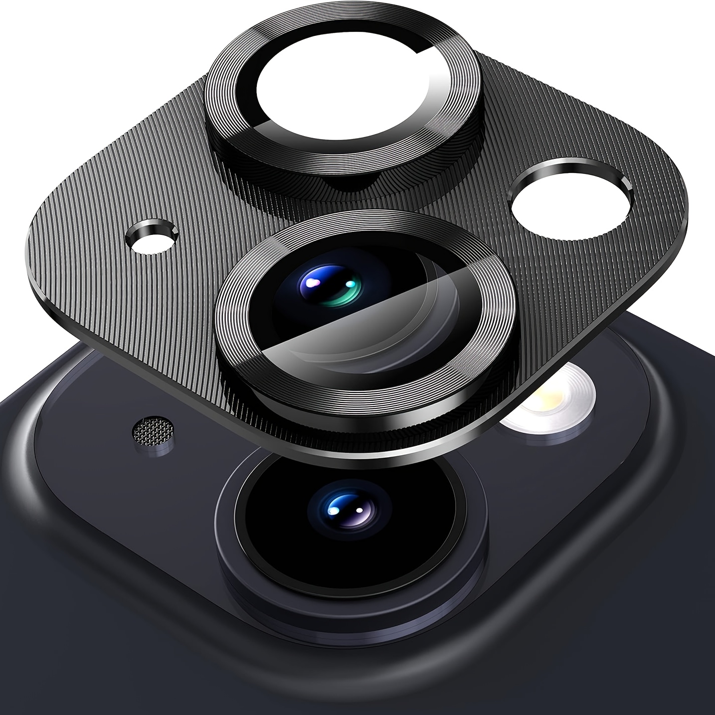 1pc Compatible With Iphone 11/12/13/14/15/16 Pro Mini Metal Camera Lens Protector, Scratch Resistant And Long-lasting