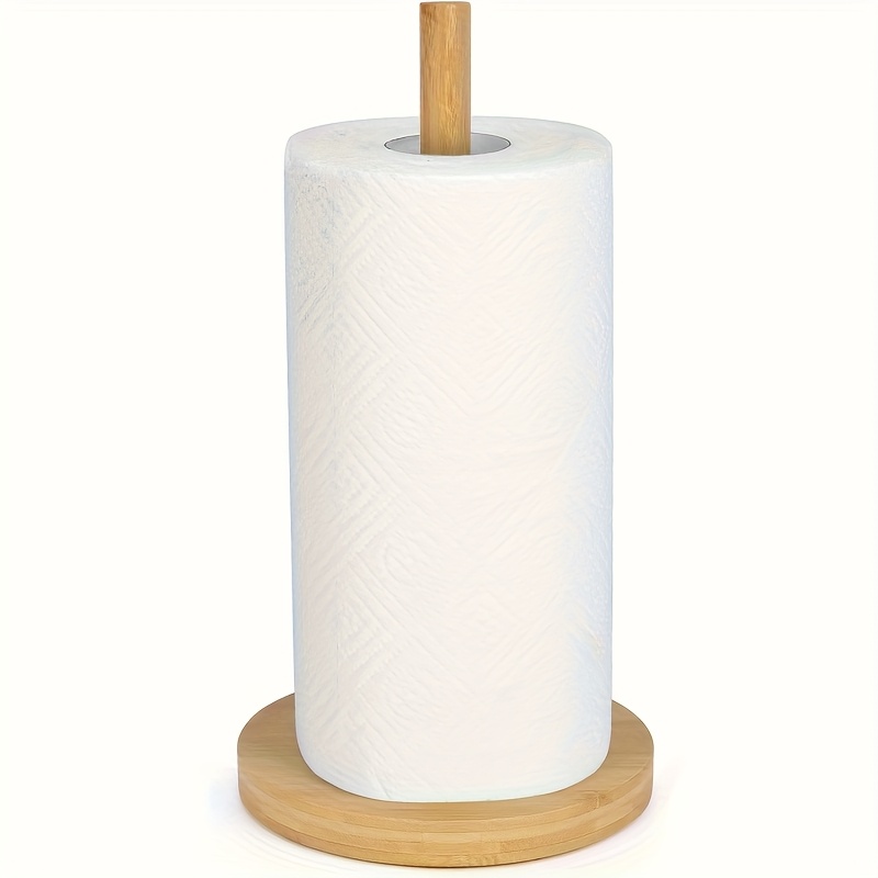 TEMU Paper Towel Stand For Kitchen And Dining Areas - A Self-supporting Countertop Roll Paper Storage Unit, Ideal For Home, Restaurants, Bathrooms, And Bedrooms - Made With A Textured End