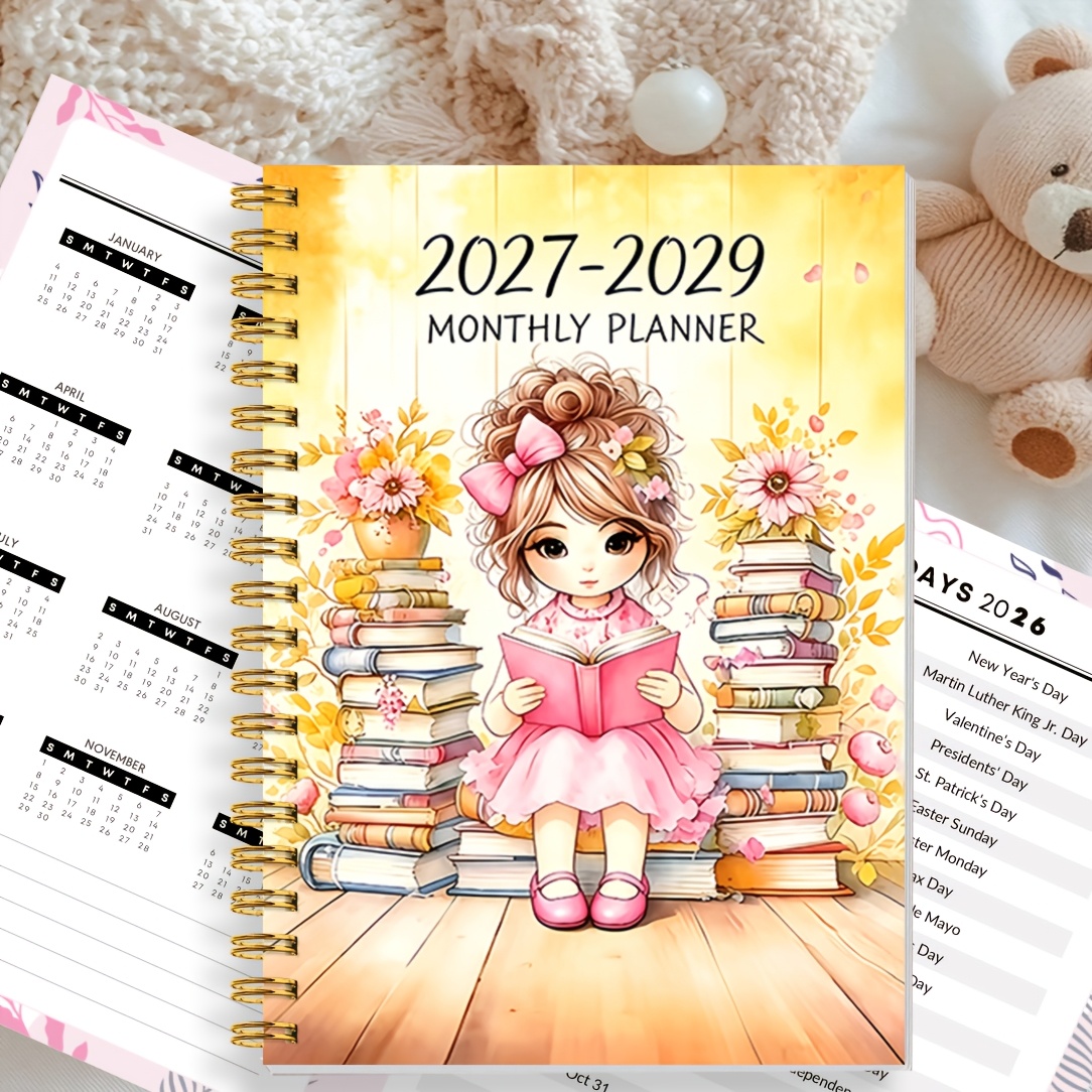 TEMU Agenda Mensuel 2026-2030 - Agenda Mensuel Quinquennal de 2026 à décembre 2030, Carnet à Couverture Thématique Fille , Agenda Annuel, Inclut des