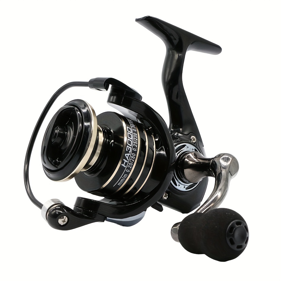 1pc Premium Spinning Fishing Reel with Eva Grip Ball and Metal Wire Cup -  Red and Black Knob Tackle in 2000-7000 Sizes