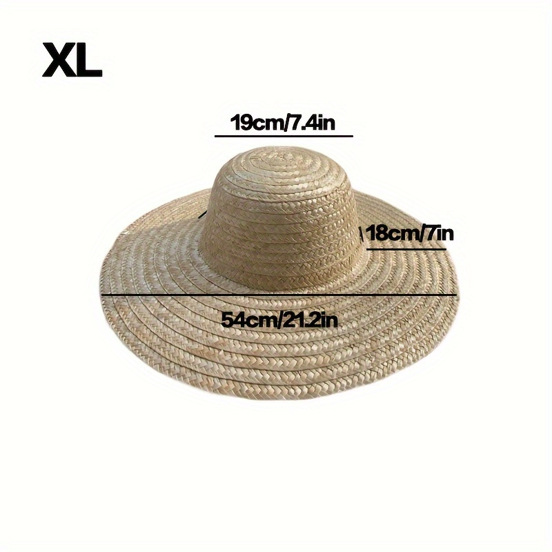 Unisex Straw Sun Hat Wide Brim Breathable Hat Farming - Temu