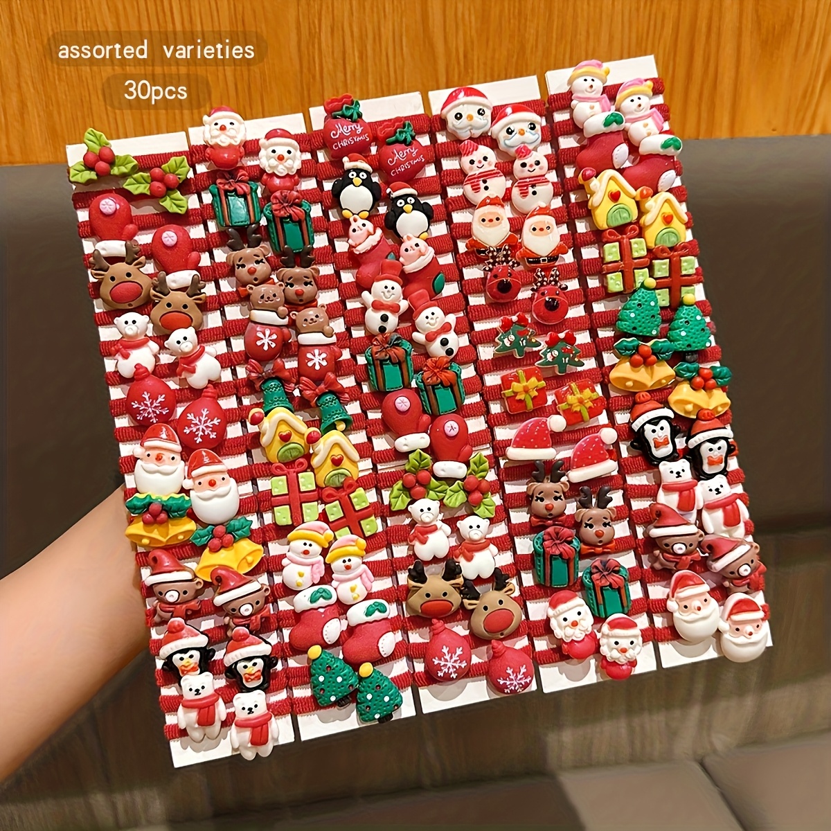 30pcs Random Style Christmas Hair Accessories Set