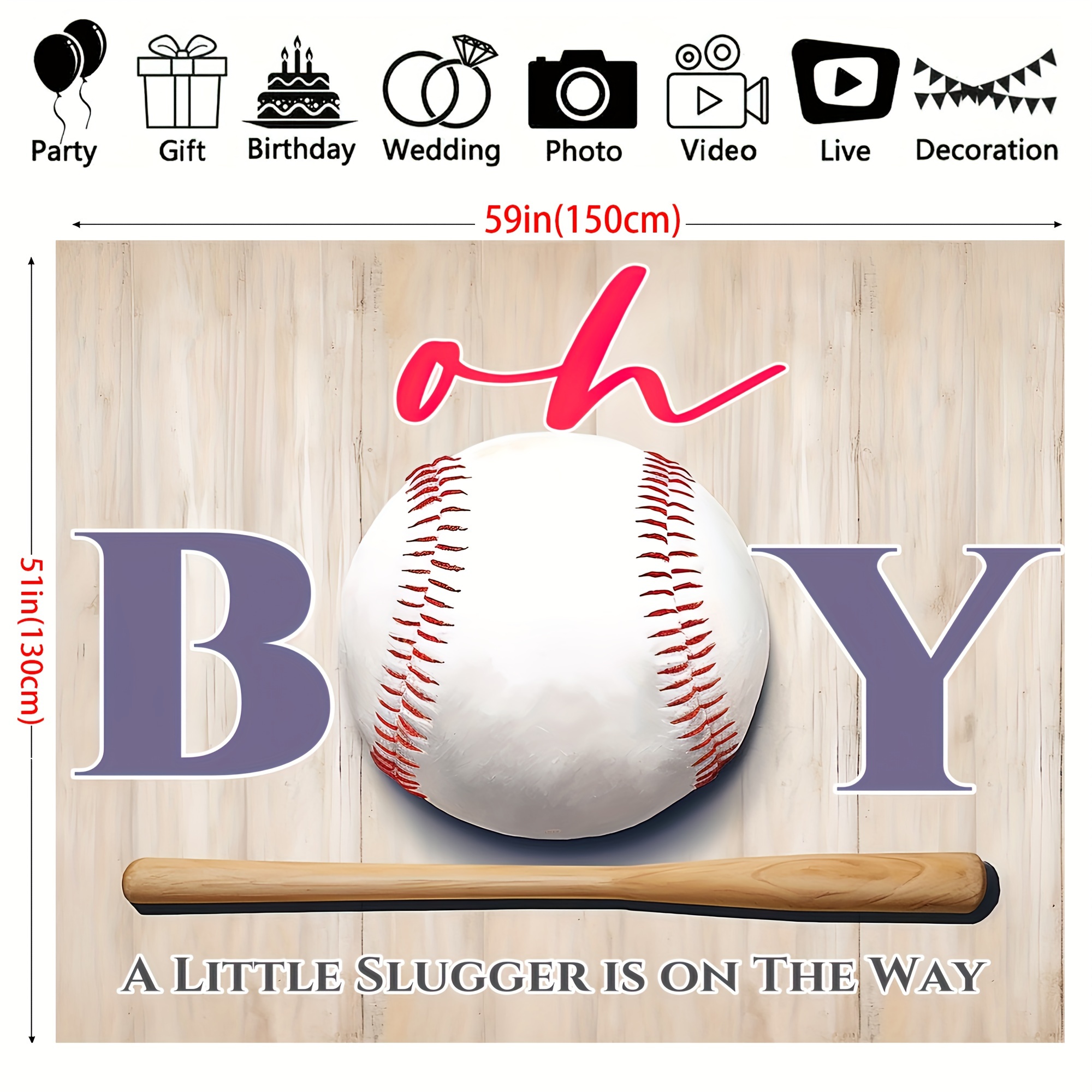 Vintage baseball baby shower hot sale decorations