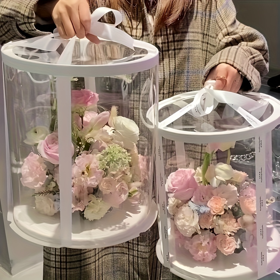 3pcs Transparent Spherical Gift Boxes with Lids - Perfect for Flowers, Crafts, and Rose Bears - Durable Plastic Surprise Cases Ideal for Christmas, Valentine's Day & More, Birthday Box, Large Gift Boxes, Jewelry Gift Box, Gift Packaging, Box For Gift, Gift Boxes For Wedding, Wedding Favor Boxes, Candy Box, Christmas Boxes For Gifts, Christmas Cookie Boxes, Craft Storage, Elegant Presentation, Lightweight Packaging, Sturdy Construction, Storage Container, Craft Enthusiasts,