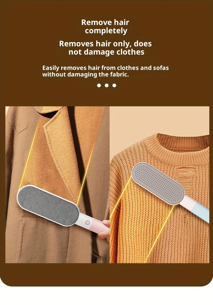 2 pack static pet hair remover brushes set reusable fabric shaver lint roller alternative 4 in 1 multi surface cleaner for clothes sofa bedding carpets Product details 2