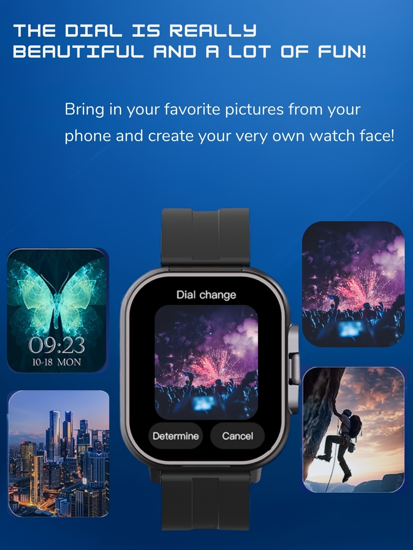 EFFEOKKI 2-in-1 Smart Watch with Earbuds Wireless 2. 01 Inch Display TWS Earphones Headset Make Answer Call Sport Smartwatch for iPhone Android Smartphone