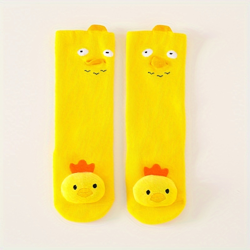Socks Boys Girls Over-the-knee Long Anti-slip Cartoon Socks Baby 3d Cartoon Socks Infant Knee-high Socks