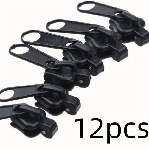 replacement zipper head zipper closure rope lock sliding closure slider 6 12pcs zipper repair kit with zipper replacement zipper