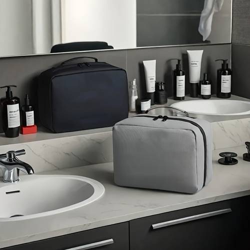 travel toiletry bag large capacity portable cosmetic organizer travel storage bag portable large capacity makeup bag shaving and toiletries bag beauty toiletry bag with zipper convenient to carry