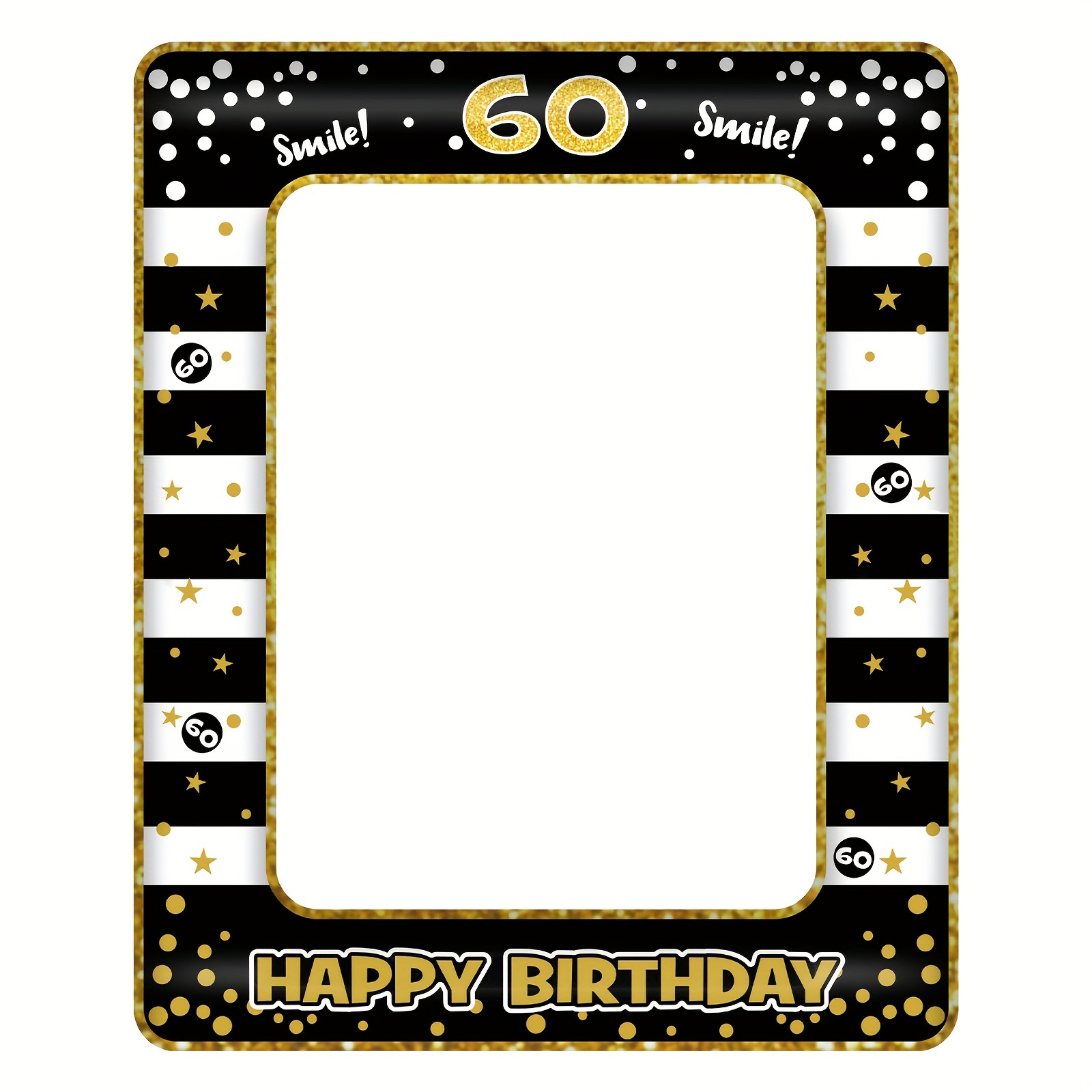 Image of Inflatable Birthday Photo Frame - Milestone Celebrations, 18/30/40/60 Years Old - Ideal Party Prop & Decoration For Men And Women, 28x23 Inches