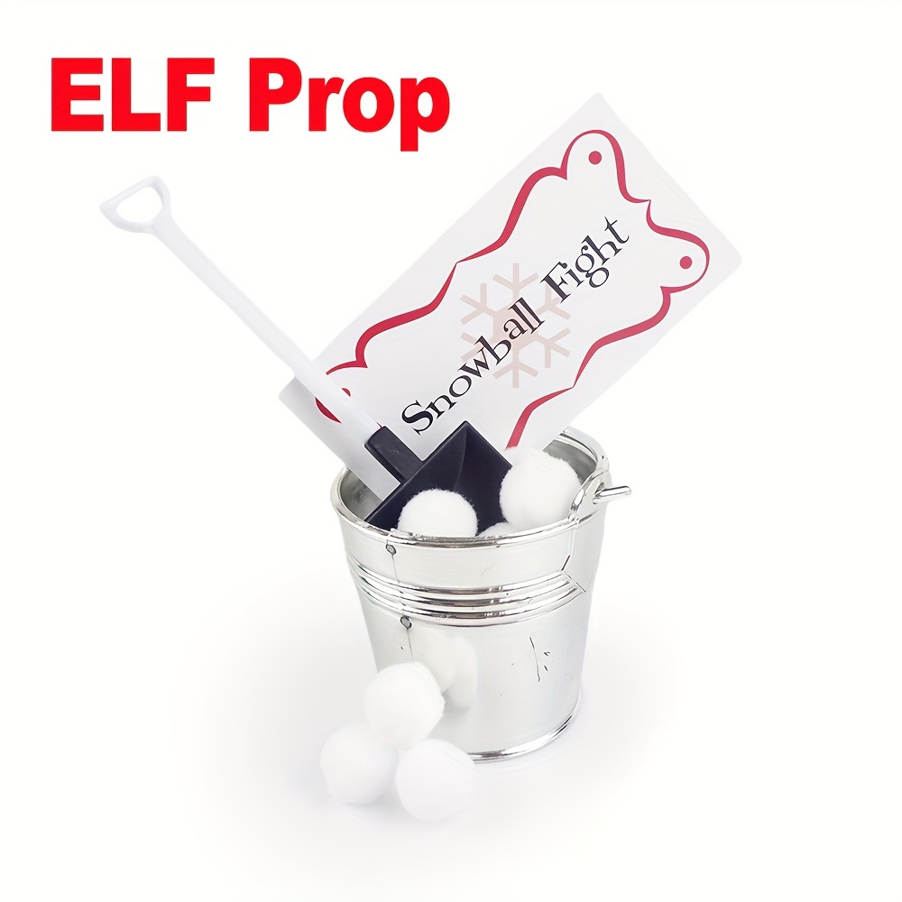 

Festive Elf Snowball Fight Prop: Christmas, , Easter, Thanksgiving, Winter Decorations - No Power Required - Bgodpn