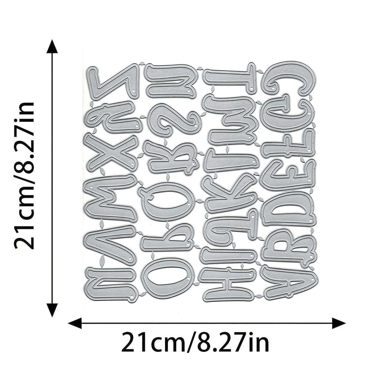 TEMU A-z Letter Oversized Cutting Dies For Card Making Decorative Crafts Embossing Templates New