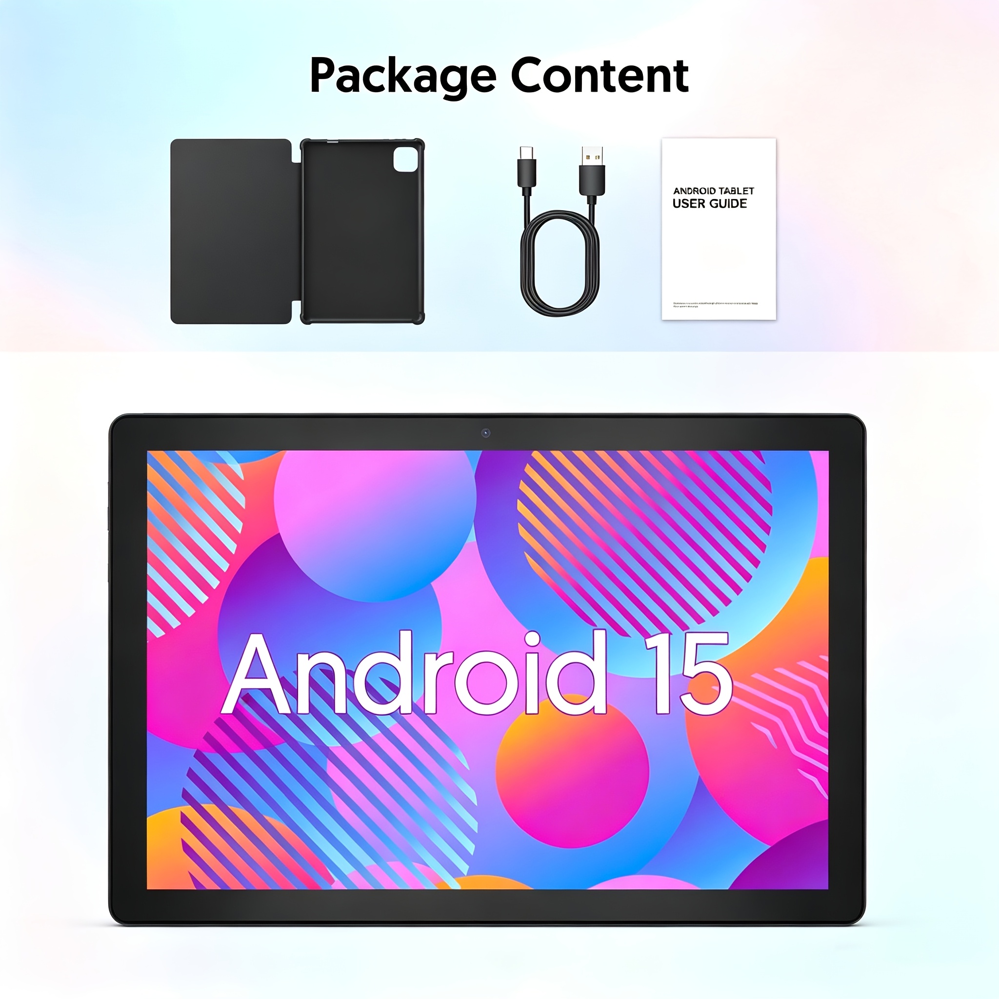 Image of 15 Tablet, 10 Inch High-definition Screen, 12 (3+9) Gb+64gb+1tb, Core Processor, Wifi, 6000mah Battery, 2.0+8.0mp, Optional: Single Tablet/tablet+leather Case/tablet+keyboard Set, Pad