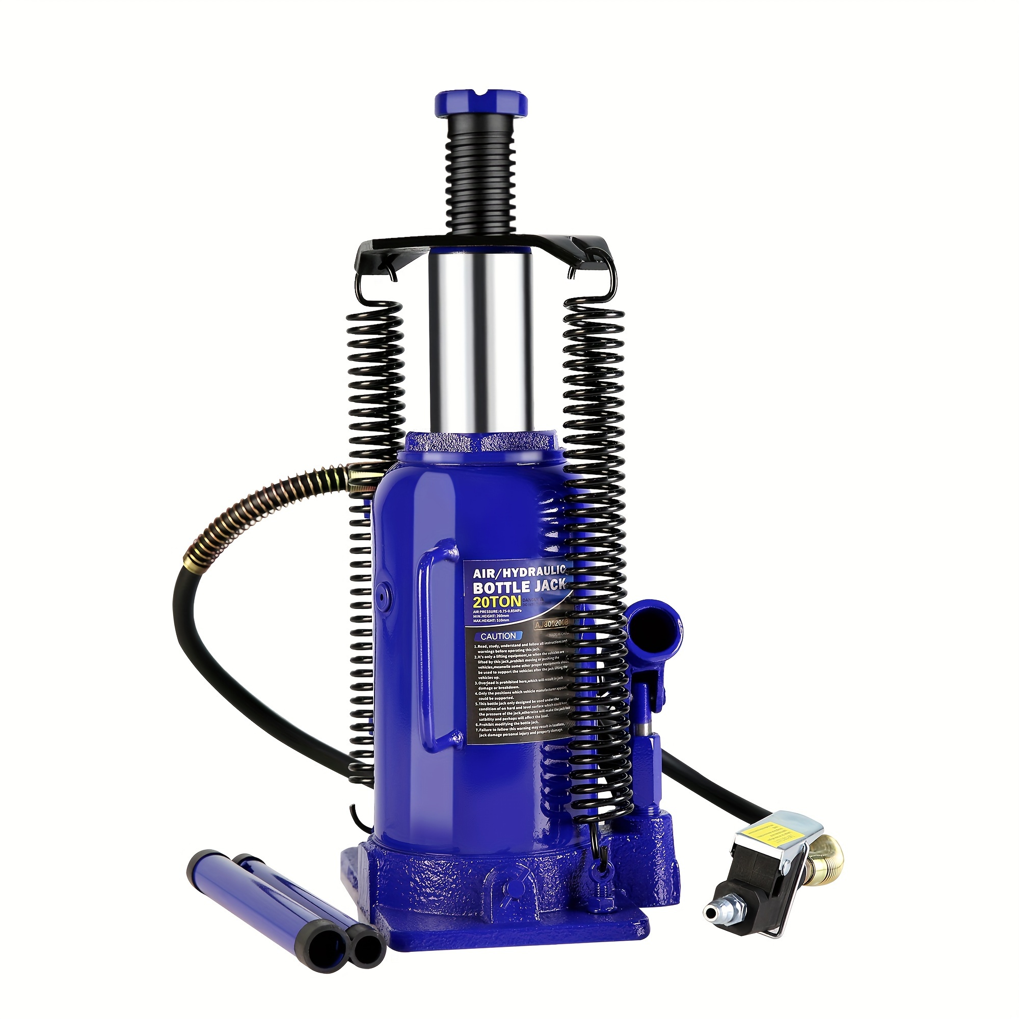 

Pneumatic Air Hydraulic Bottle Jack With Manual Hand Pump Heavy Duty Auto Trailer Repair Lift