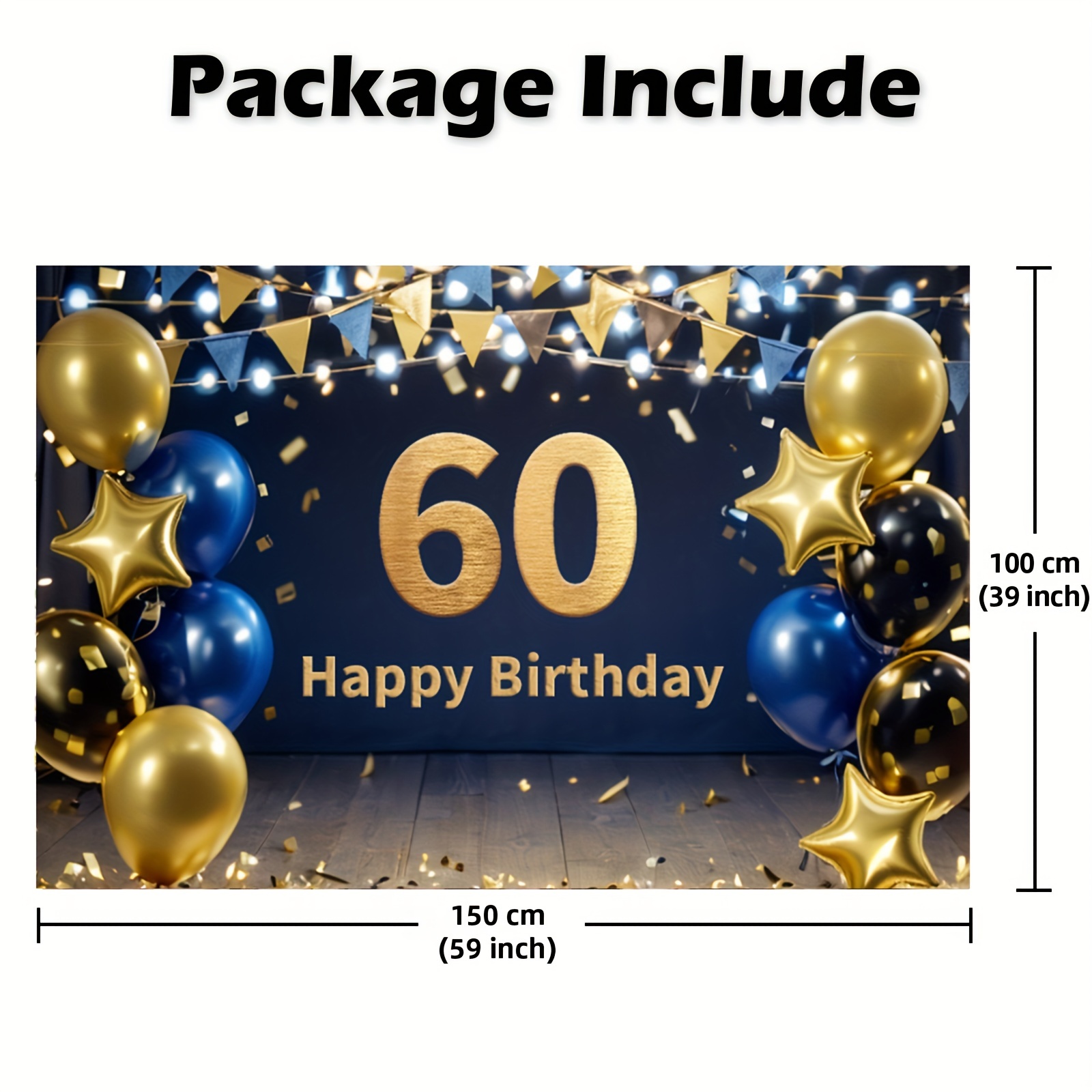 60th birthday background