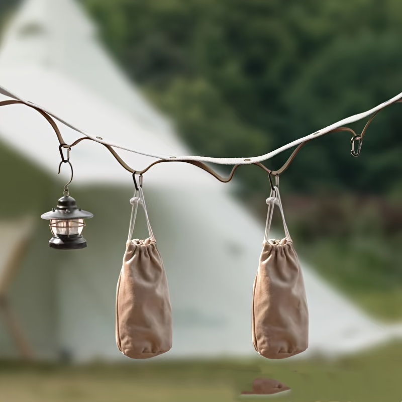 Outdoor Clothesline Camping Equipment Extended Tent Hanging Temu