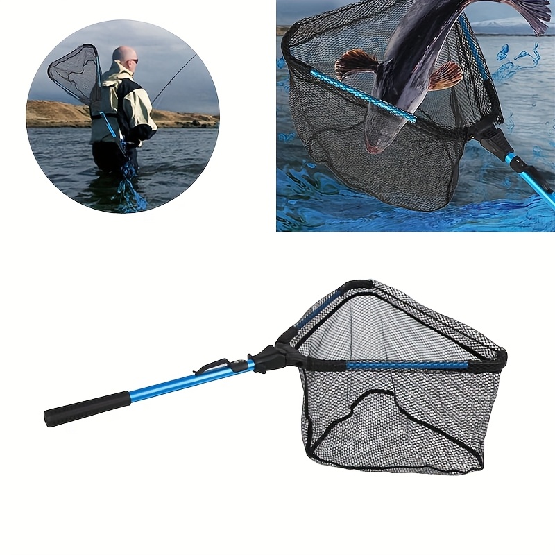Filet d'atterrissage de pêche pliable et Extensible de 156CM