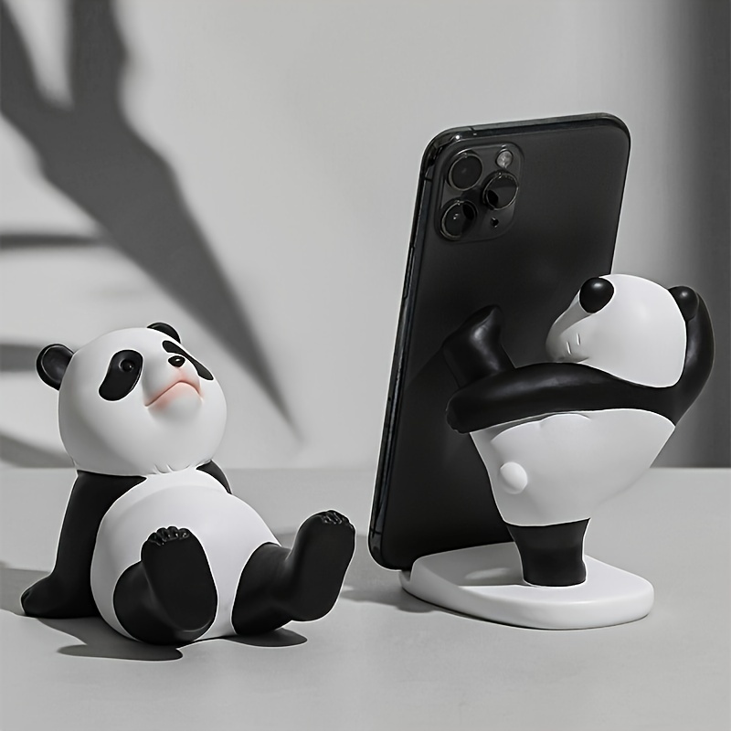 

Panda Desk Phone Stand Set: Includes 1 X 8.3cm/3.35in And 2 X 7.5cm/2.95in Panda Phone Stands - Office Or Home Decor