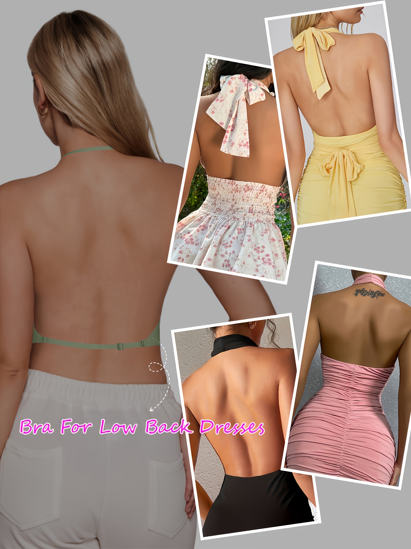 womens seamless wireless backless push bra no underwire - Temu Nigeria