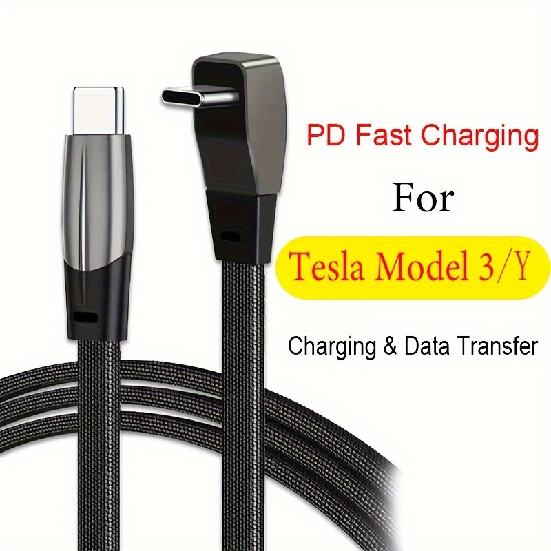 

For Tesla Model 3/y Wall Connector Style Flat Line Charging Cable Pd Qc3.0 Type C Usb C Charging Data Cord