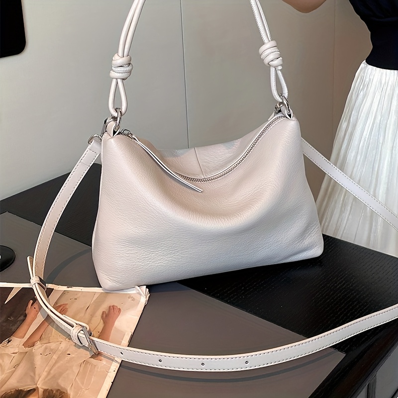 genuine leather handbag made of top layer cowhide, shoulder bag