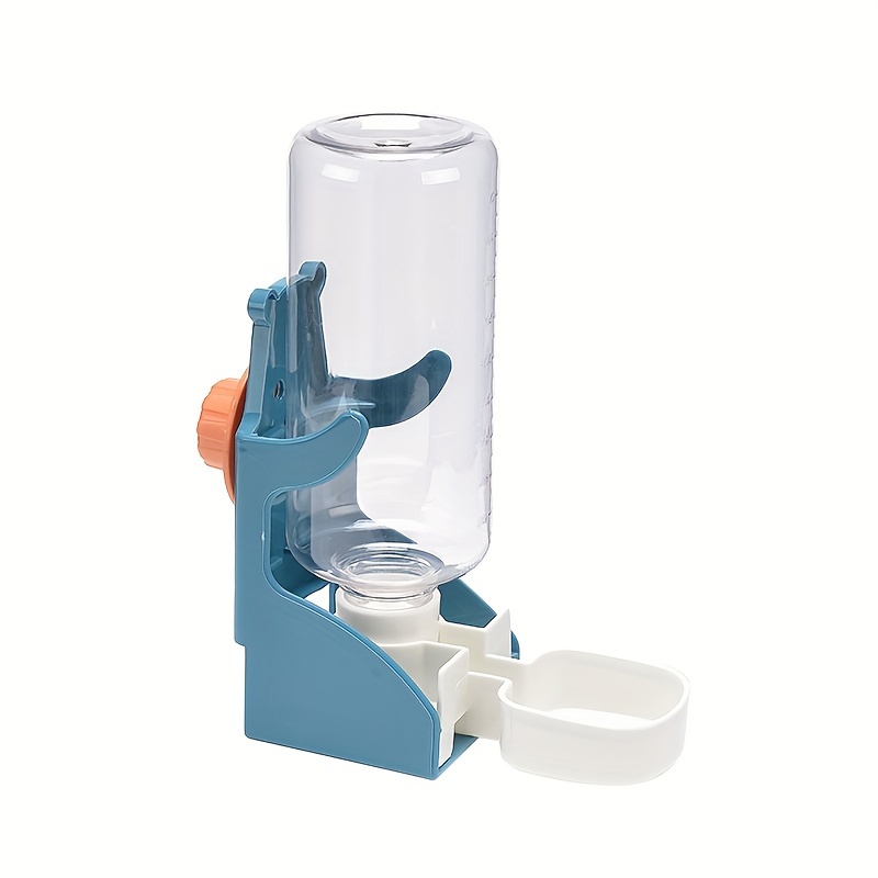 TEMU 1pc Automatic Pet Water Dispenser, Hanging Cage Drinking Fountain For Hamsters And Rabbits, Anti-tip Plastic Bowls With Detachable Stainless Steel Nozzles, For In Small Animal Enclosures