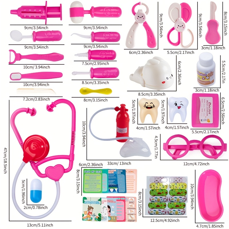 40/41-delige dokter speelgoed set