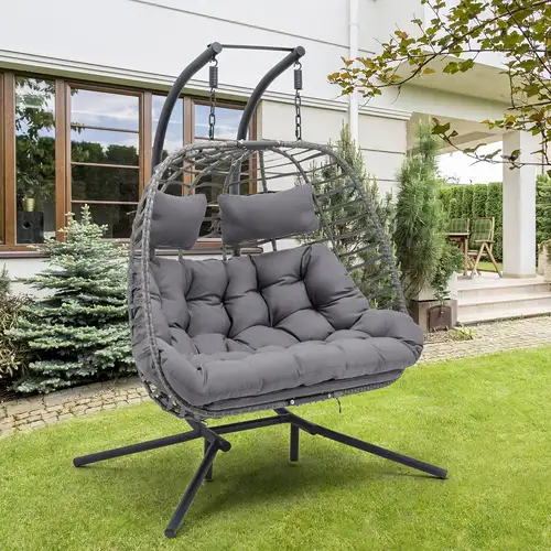 Hanging Egg Chair Outdoor Swing Egg Chair Double Egg Chair With