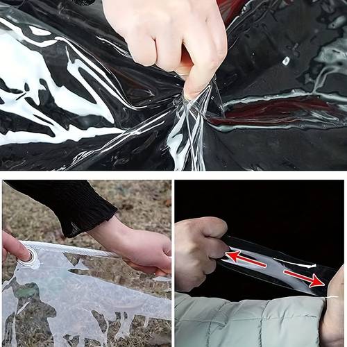 tarps heavy duty waterproof clear tarpaulin with grommets and cable tie camping outdoor patio rain or sun shelter cars tarpaulin home garden outdoor use