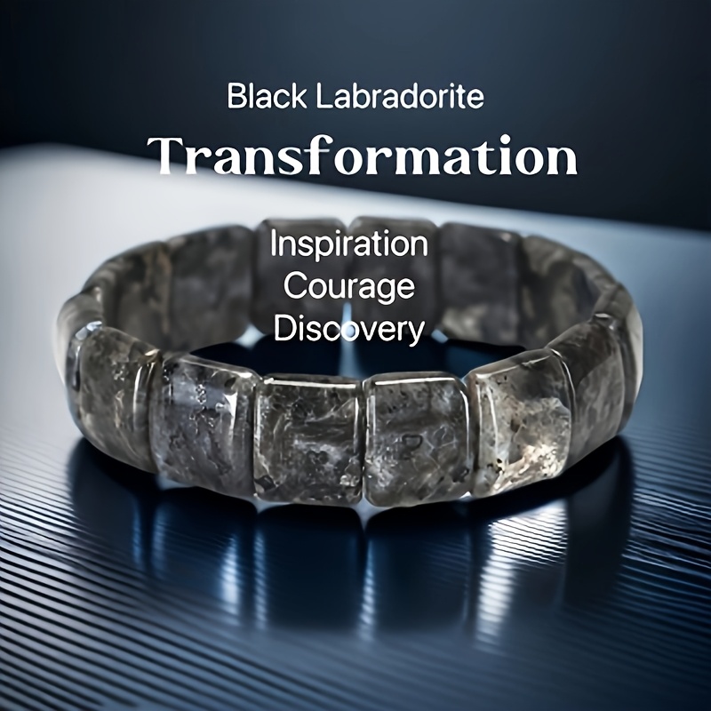 Natural Sparkling Stone Bead Bracelet for Men and Women