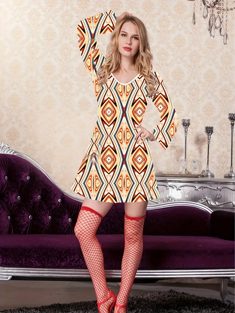 halloween 70s hippie disco costume gogo dress headband dress - Temu United Kingdom halloween 70s hippie disco costume gogo dress headband dress - Temu United Kingdom
