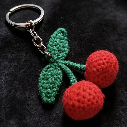 a cherry keychain bag key pendant personalized cute anti key loss keychain