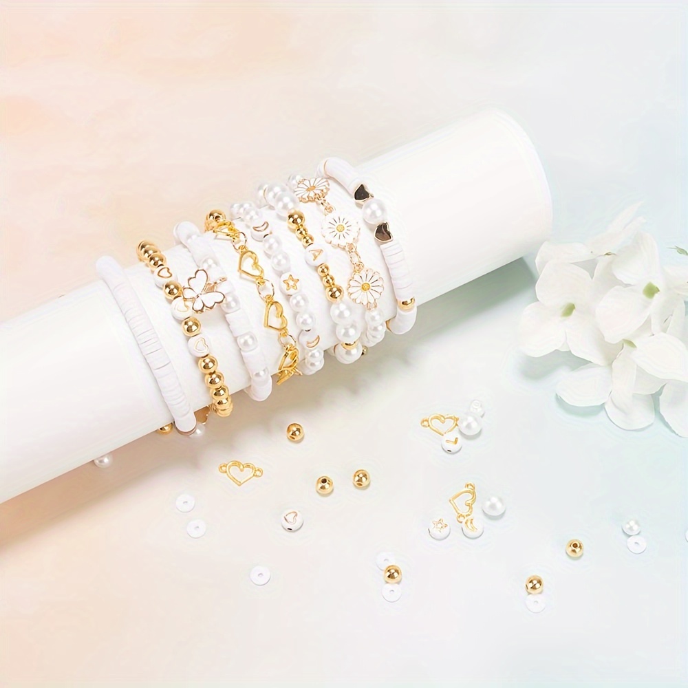 Lot De Perles Pour Bracelets à Faire Soi-même - Perles En Argile De 6 Mm - Avec