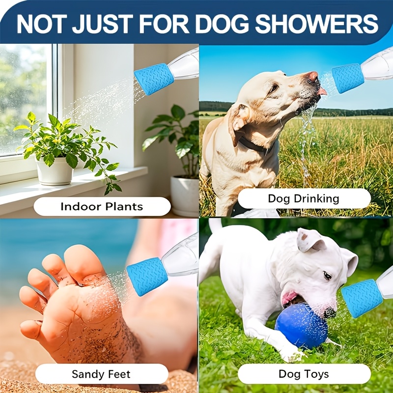 [FUTURE Pet Shower Head] Silicone Pet Shower Head | Portable Dog Bathing And Outdoor Drinking Nozzle, Multifunctional Shower Spray Head - Pet Cleaning Supplies