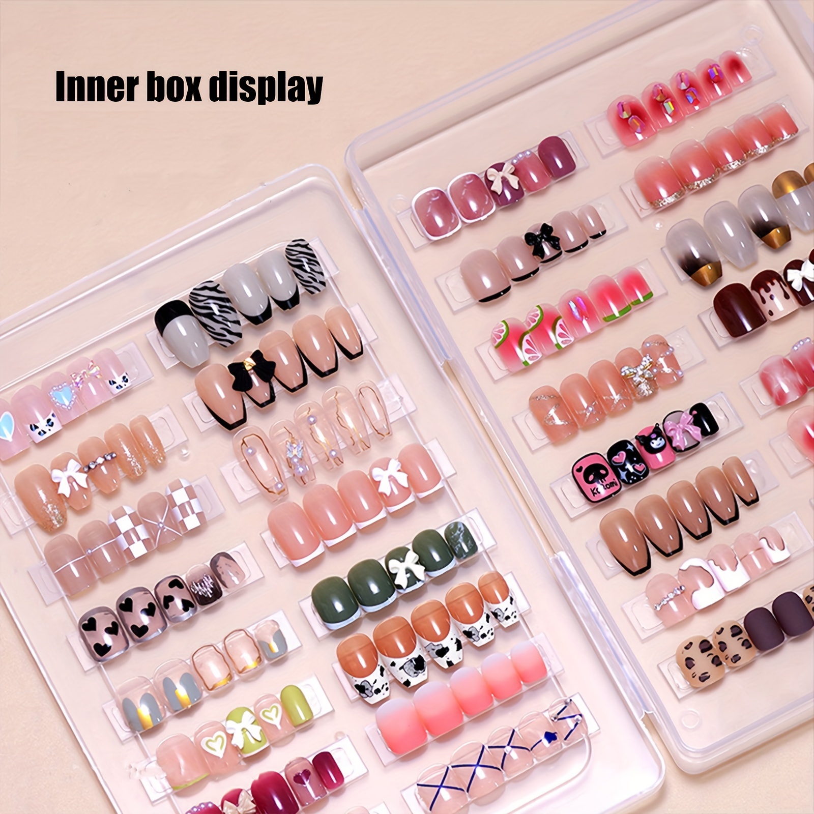 

1pc Nail Art Accessories Display Box - Dustproof Storage Box, Storage Box