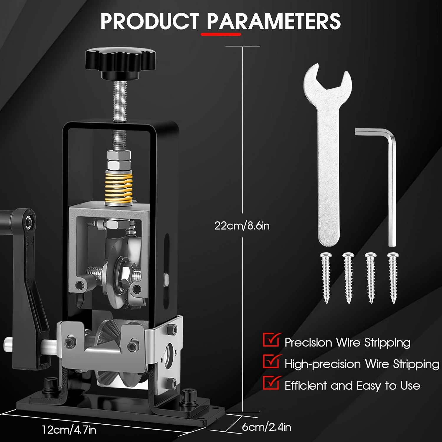 Electric Cable Peeler, Cable Stripper, 1-25Mm Stripping Machine, Stripping Tool, Cable Stripper for Cutting Stripping Scrap, Cable Peeler