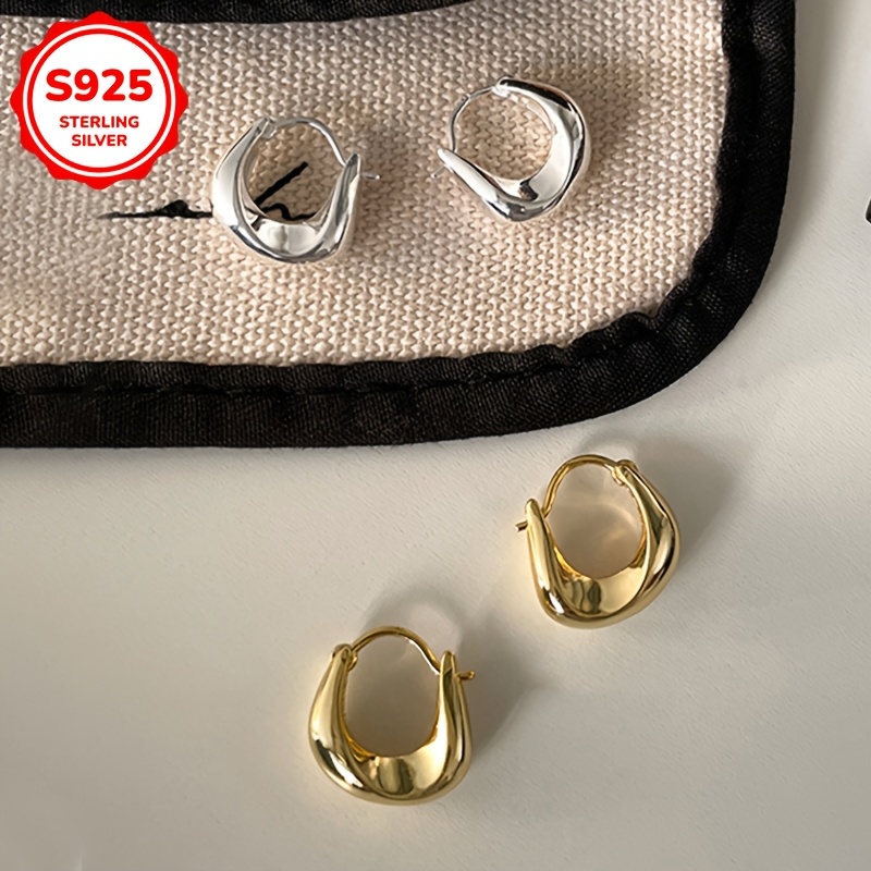 Stylish Circular Earrings Versatile U-Shaped Ear Clips