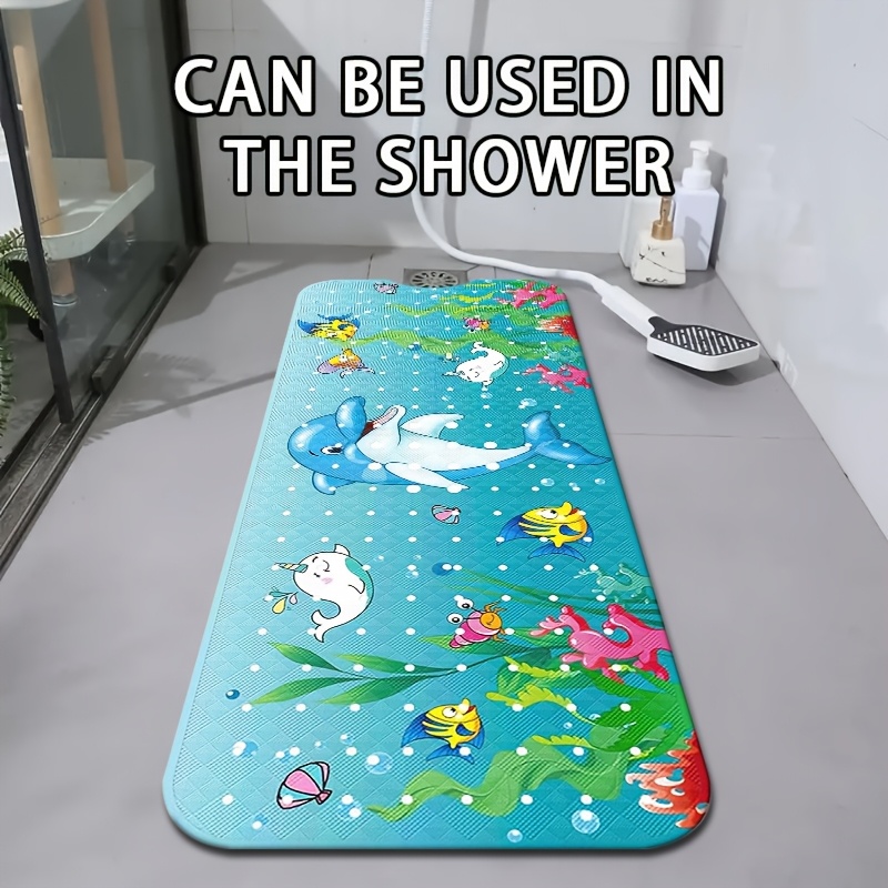 Rutschfeste Badematte Für Badewanne & Dusche – Mit Saugnäpfen, Abflusslöchern & Süßem Koala-Druck, Kinderfreundlich, 90 X 40 Cm