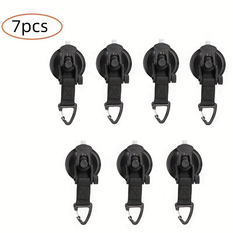 TEMU 7pcs Suction Cup Fastener, Window Suction Cup, Suitable For Smooth Surfaces Such As Glass And Ceramic Tile Walls, Portable Car Mounted Outdoor